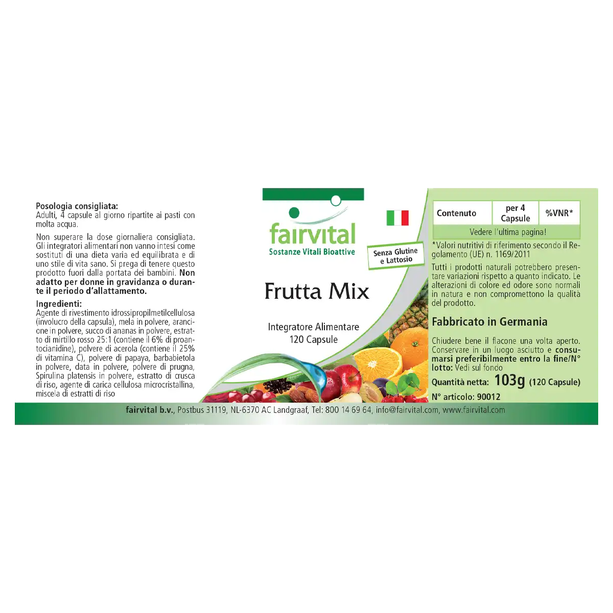 Miscela di frutta – 120 capsule