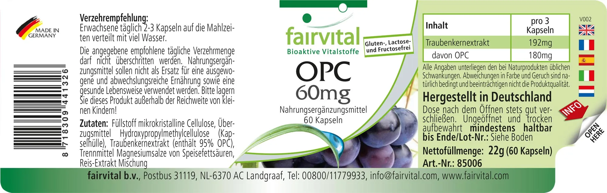 OPC 60mg – 60 Capsule