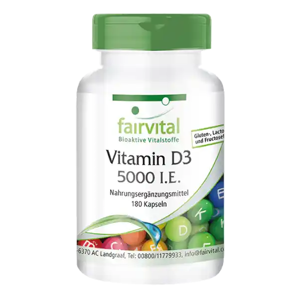 Vitamina D3 5000 U.I. - 180 capsule