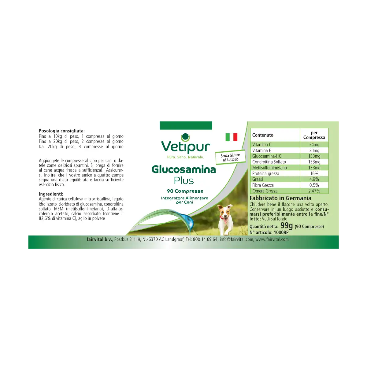 Glucosamina Plus - 90 comprimidos para perros | Vetipur