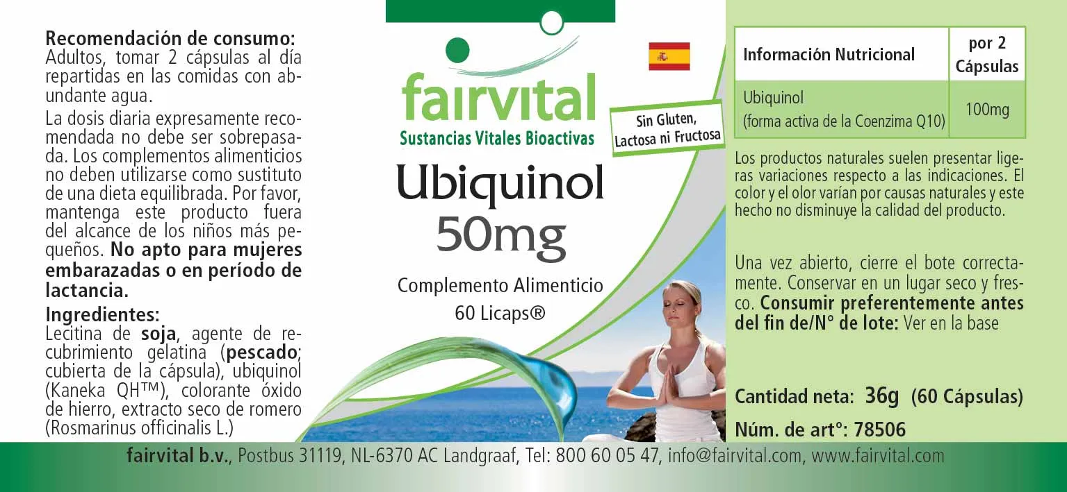 Ubiquinolo 50mg – 60 Licaps®