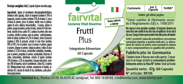 Frutas Plus - 60 Cápsulas