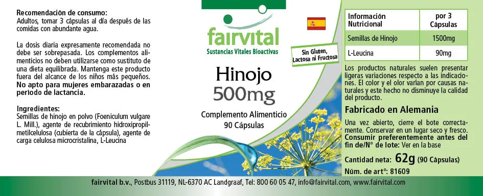 Finocchio - 500mg - 90 capsule