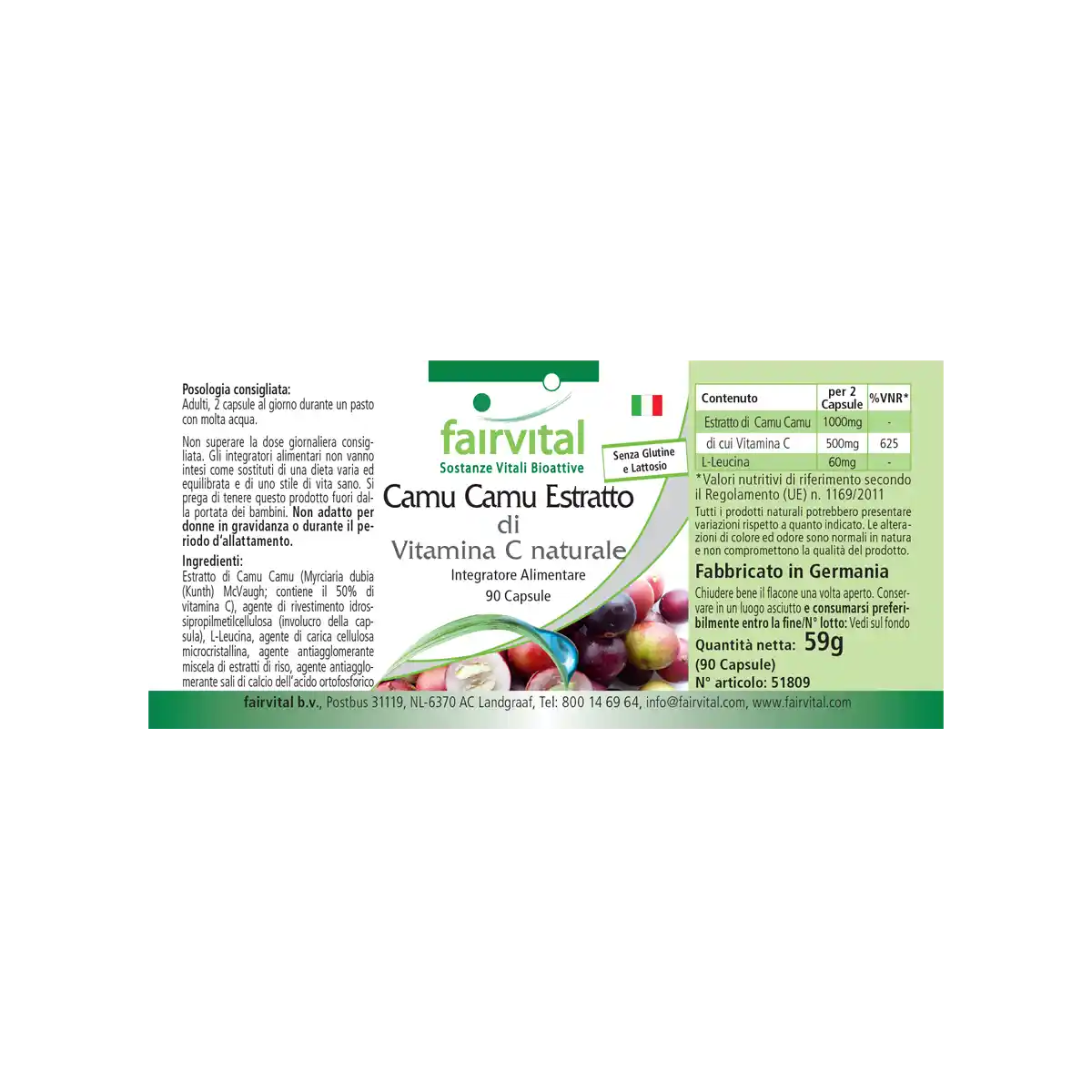 Camu Camu Extract - 90 Capsules