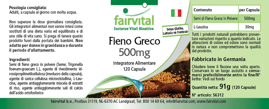 Fieno greco 500 mg