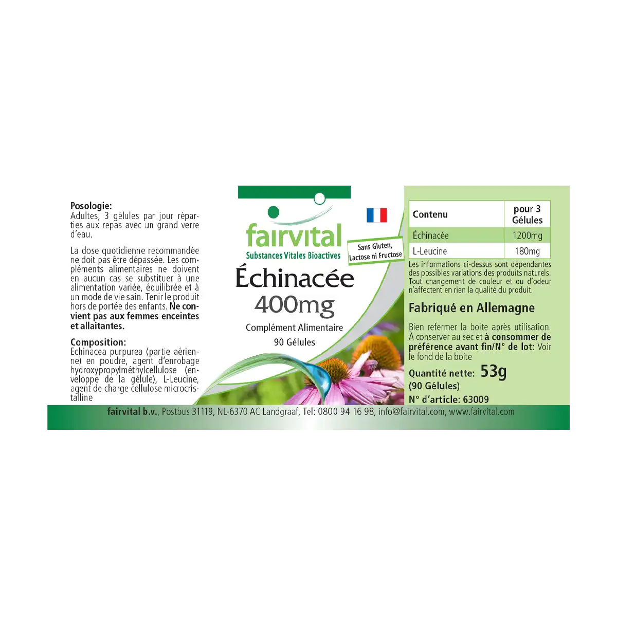 Echinacea 400 mg - 90 gélules