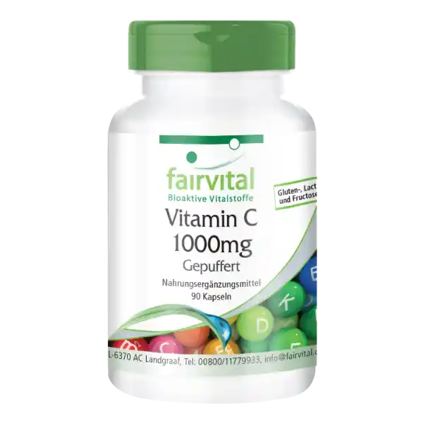 Vitamine C 1000mg tamponnée - 90 gélules