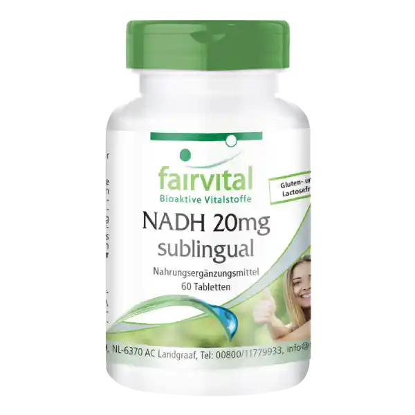 NADH 20mg sublingual - 60 comprimés