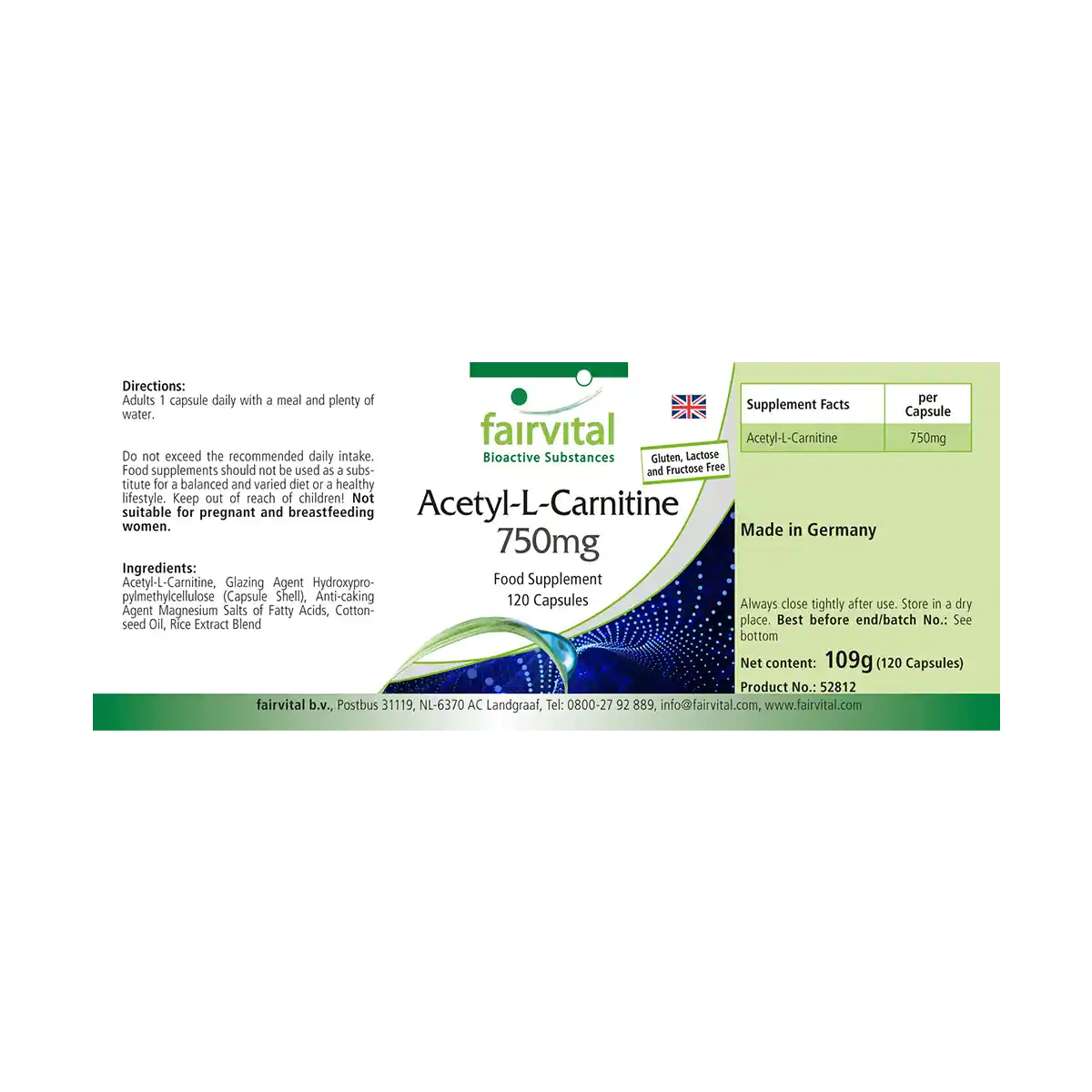 Acetyl-L-Carnitin 750mg