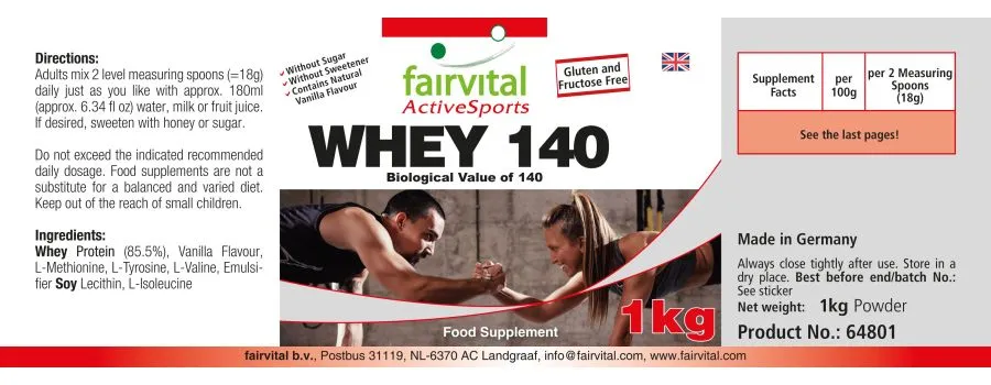 Whey 140 (1kg) Molkenprotein