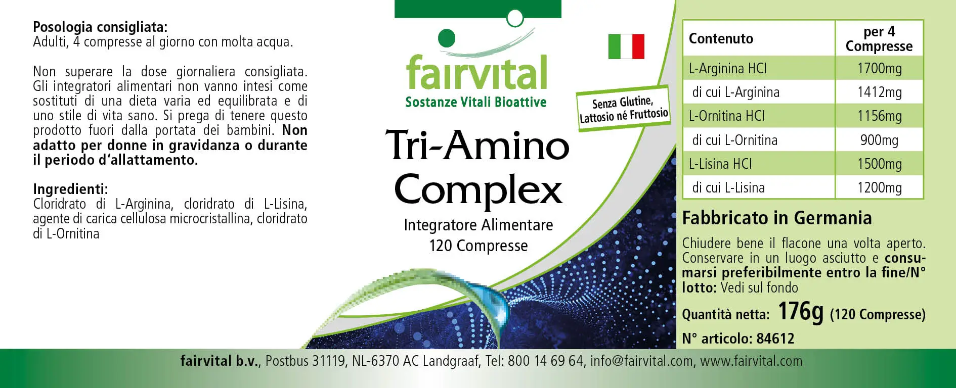 Complesso Tri-Amino – 120 compresse