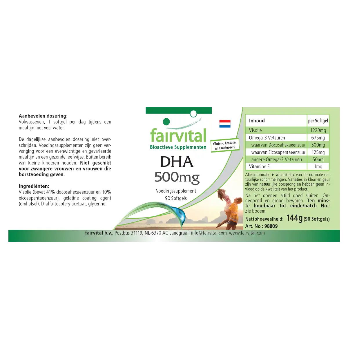 DHA 500mg - 90 Cápsulas