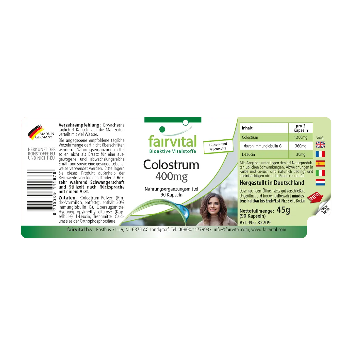 Colostrum 400mg - 90 gélules