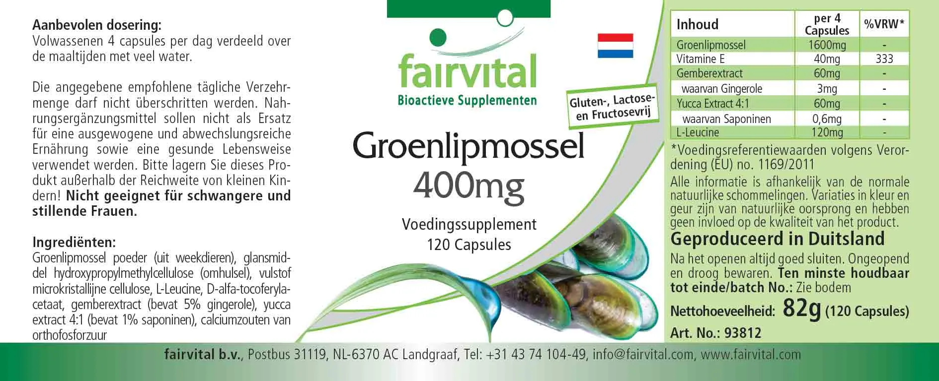 Grünlippmuschel 400mg