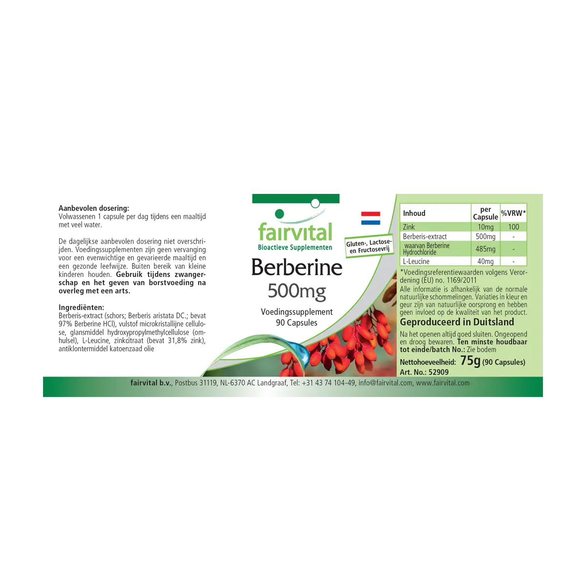 Berberine 500mg 