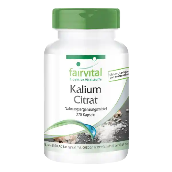 Citrato di potassio - altamente dosato - VEGAN - 270 Capsule