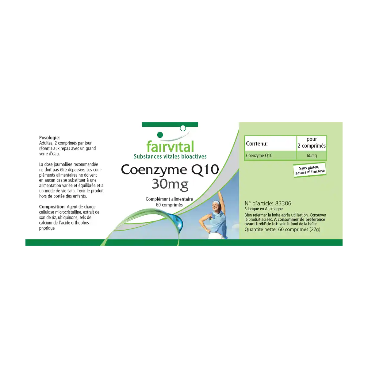 Coenzyme Q10 30mg - 60 comprimés