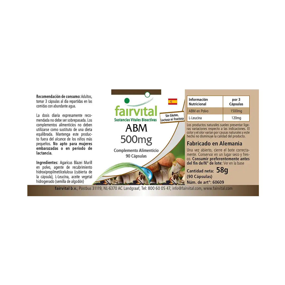 ABM 500mg - 90 capsules