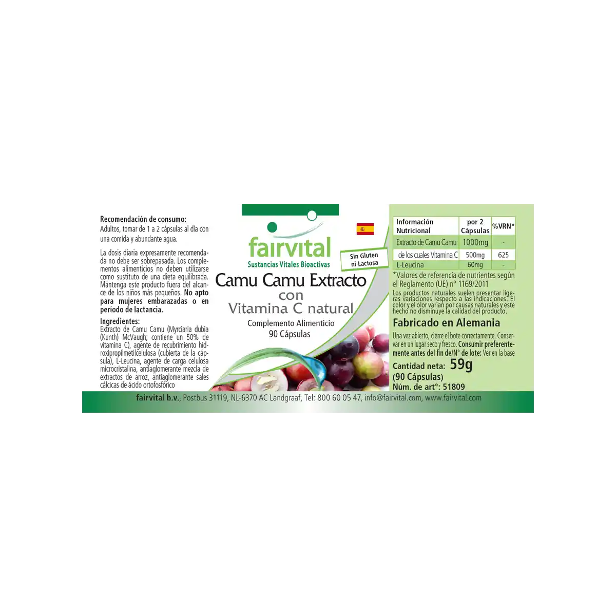 Estratto di Camu Camu - 90 Capsule