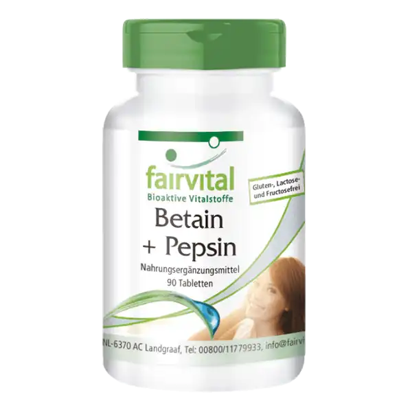 Betaine + Pepsin - 90 tablets