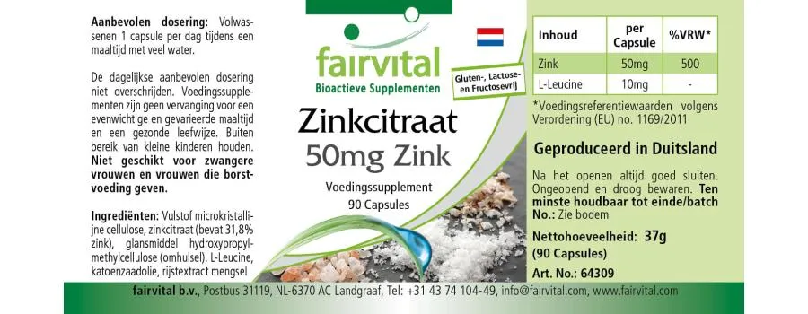 Zinkcitrat mit 50mg Zink