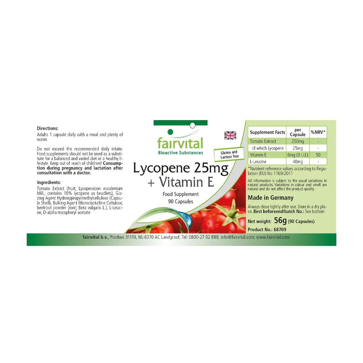 Lycopin 25mg + Vitamin E