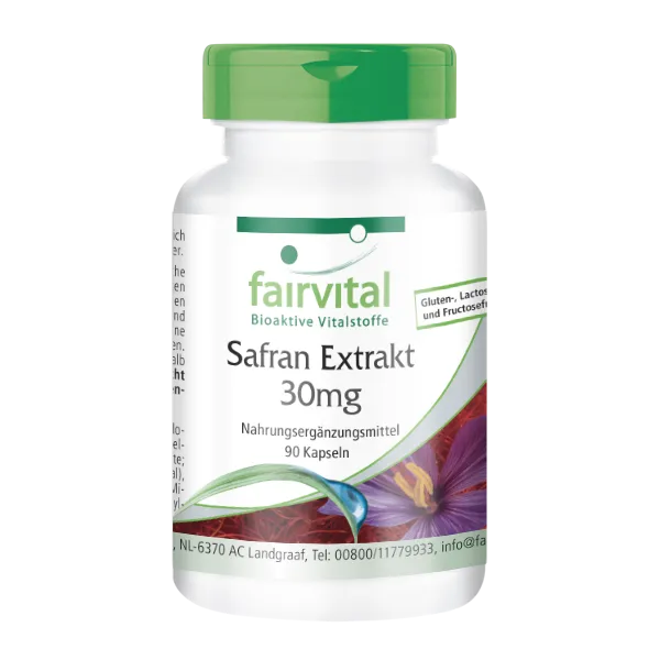 Saffron extract 30mg - 90 capsules