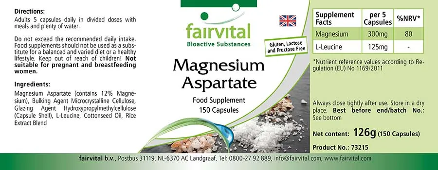 Aspartato di magnesio – 150 capsule