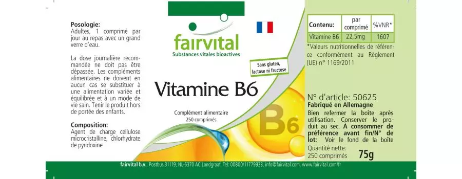 Vitamina B6 - 250 Compresse