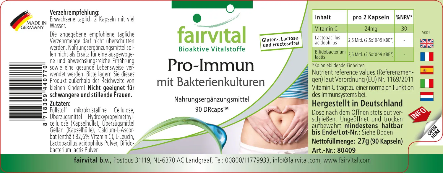 Pro-Immun with bacterial cultures - 90 Capsules