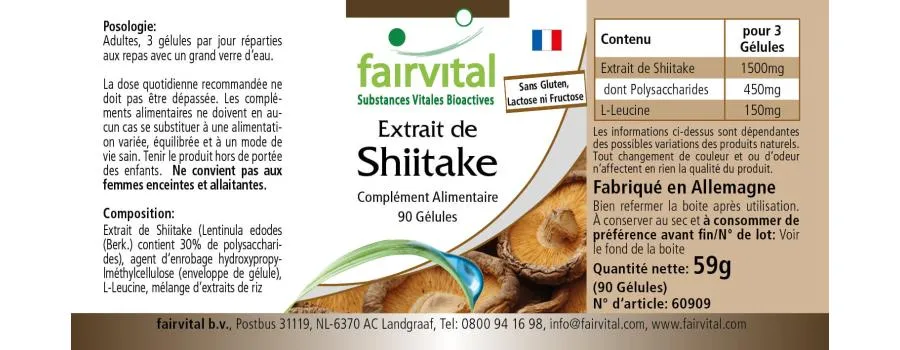 Shiitake Extract - 90 Capsules