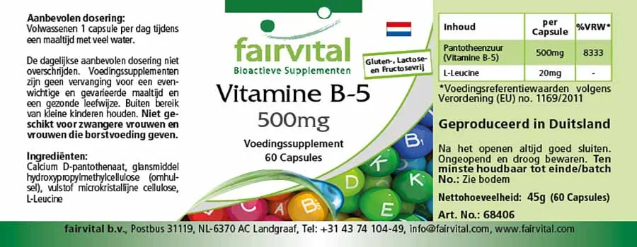 Vitamin B-5 500mg