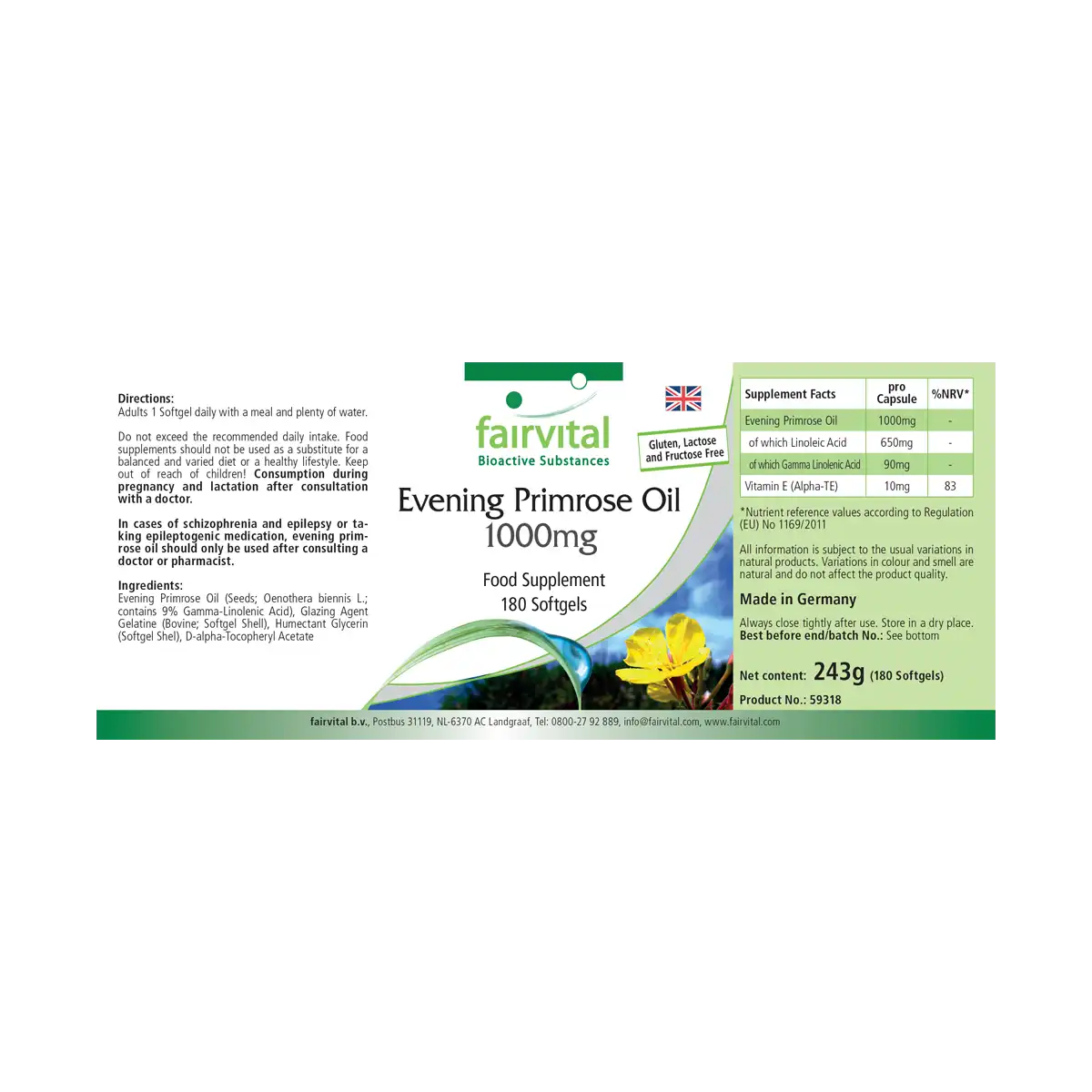 Evening Primrose Oil 1000mg