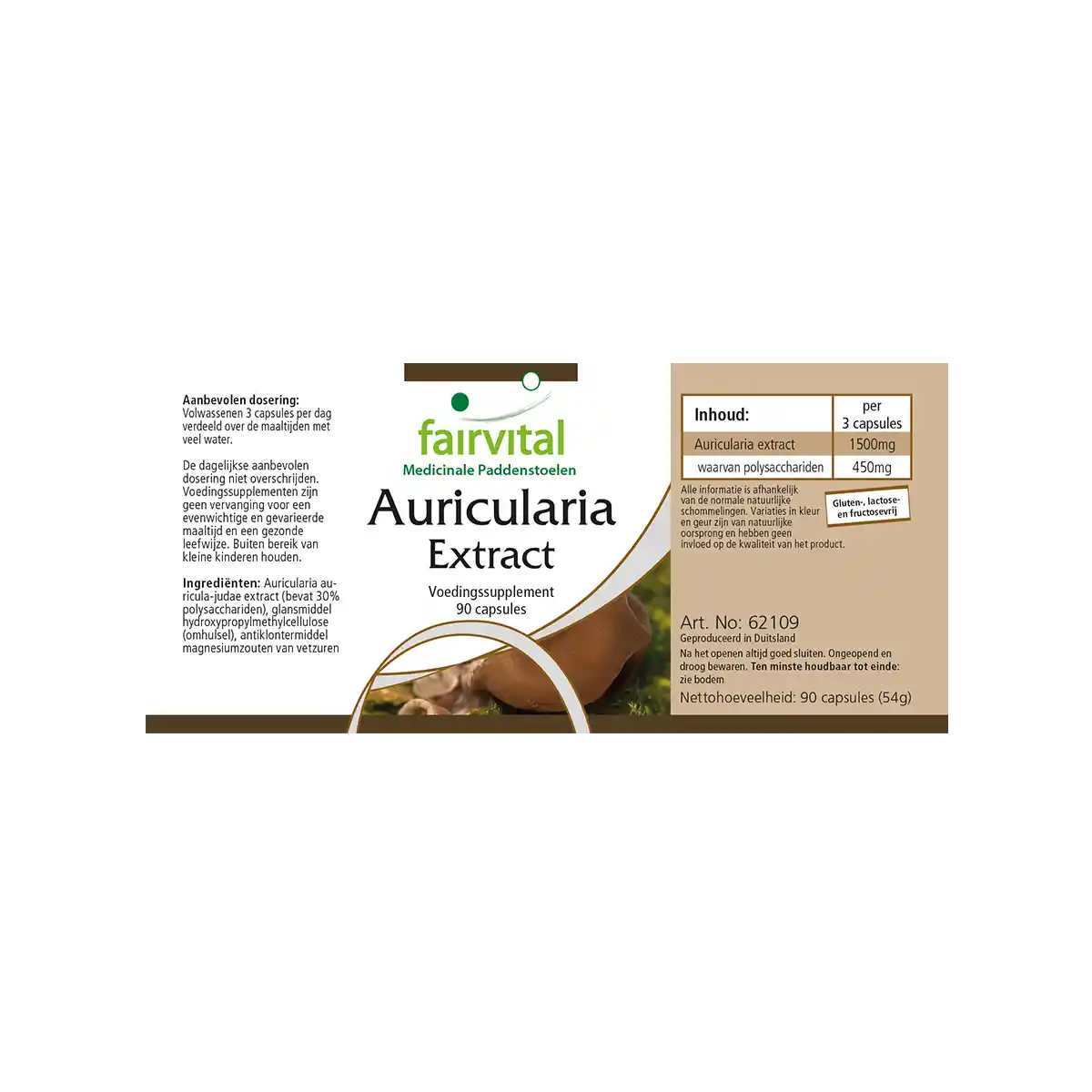 Estratto di Auricularia - 90 capsule