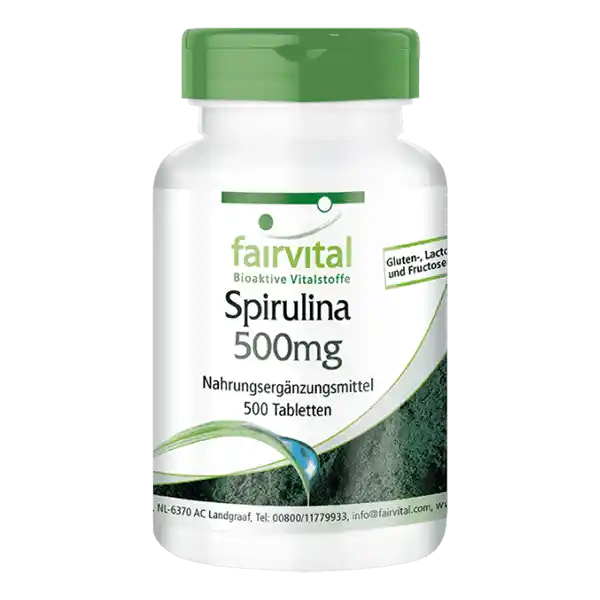 Spirulina 500mg - 500 Tablets