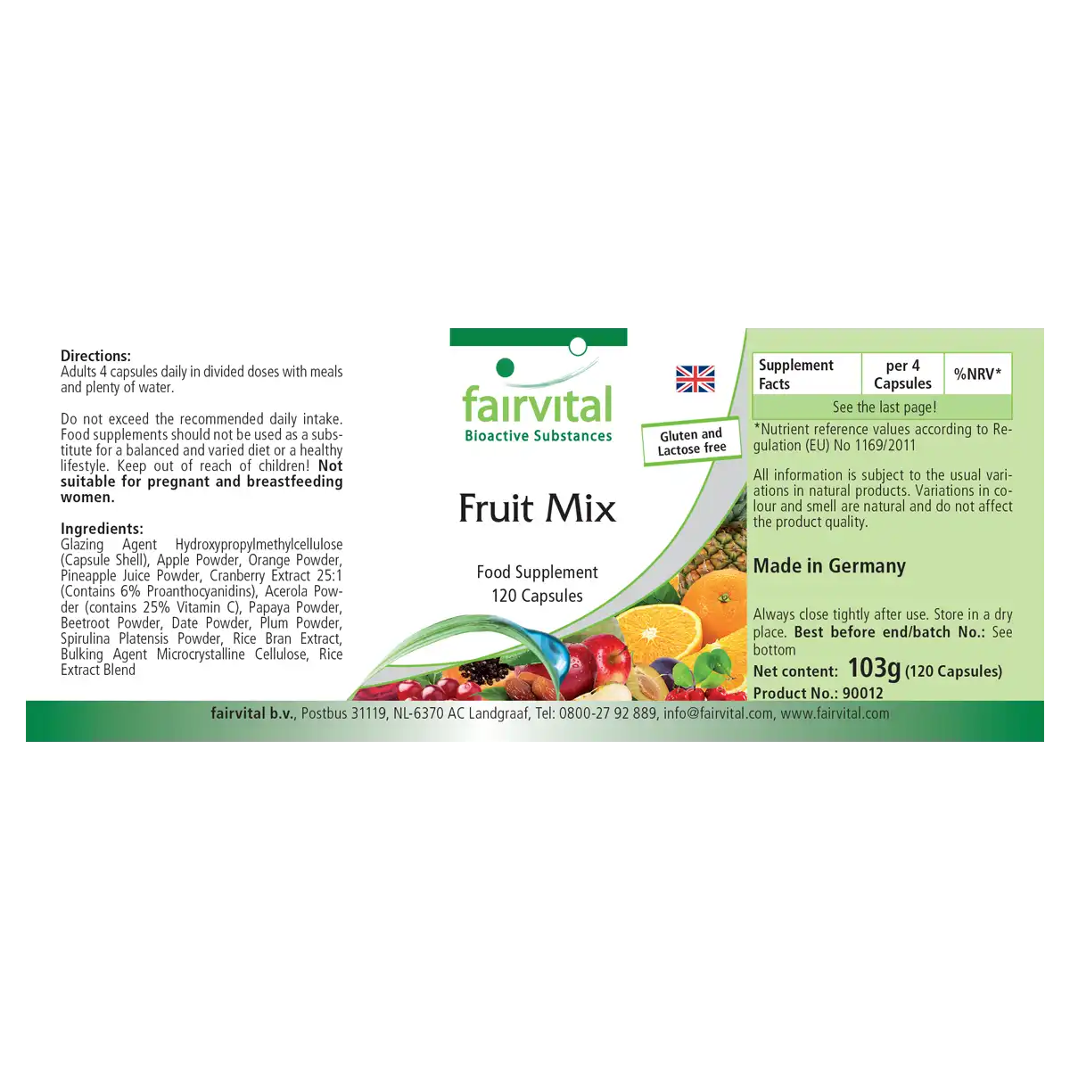 Fruit Mix - 120 capsules