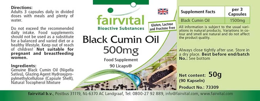 Olio di Cumino Nero – 500 mg – 90 Licaps®