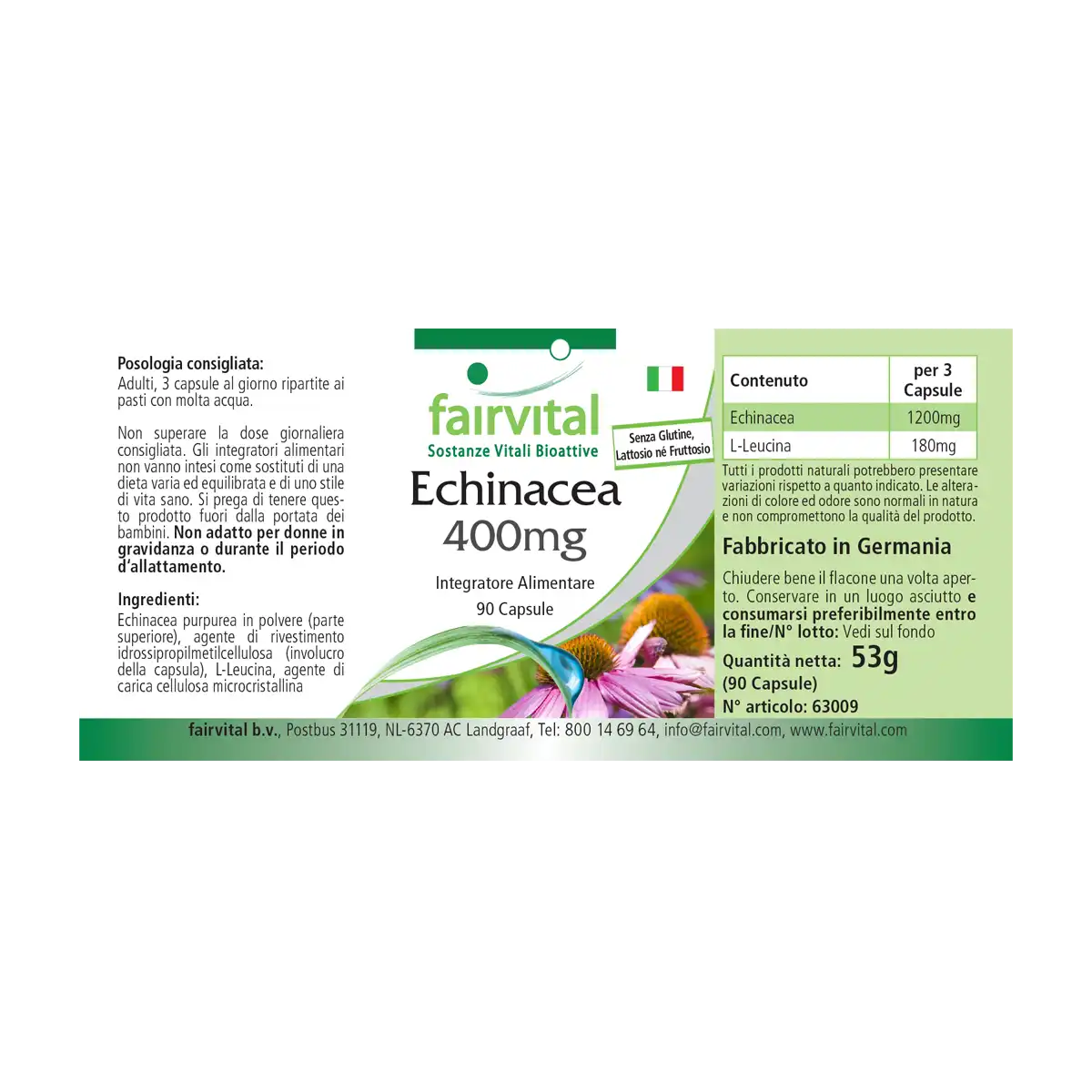 Equinácea 400mg - 90 Cápsulas