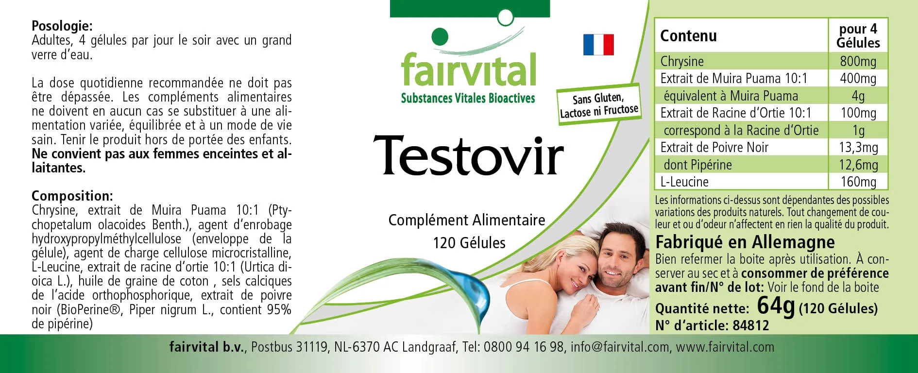 Testovir - 120 Capsules