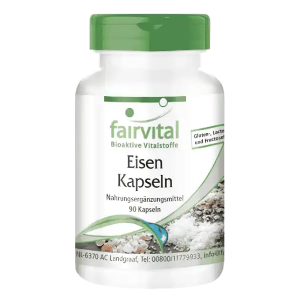 Eisen-Kapseln mit Vitaminen