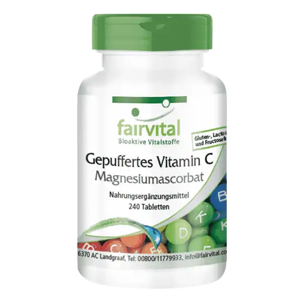 Buffered vitamin C as magnesium ascorbate - 240 tablets