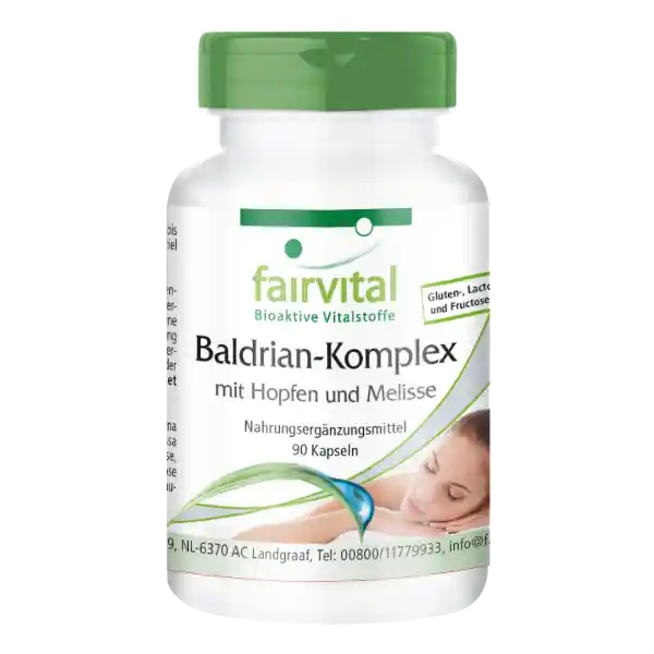 Baldrian Komplex mit Hopfen und Melisse - Sale - MHD - 05/25