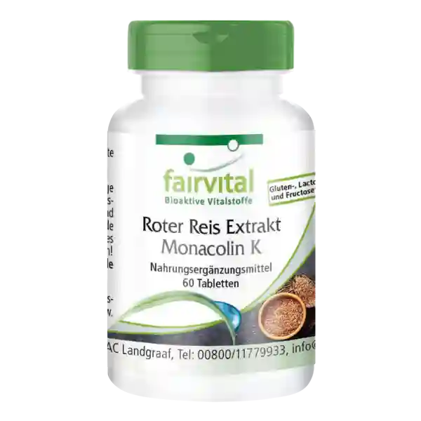 Roter Reis Extrakt mit 2,95 mg Monacolin K 