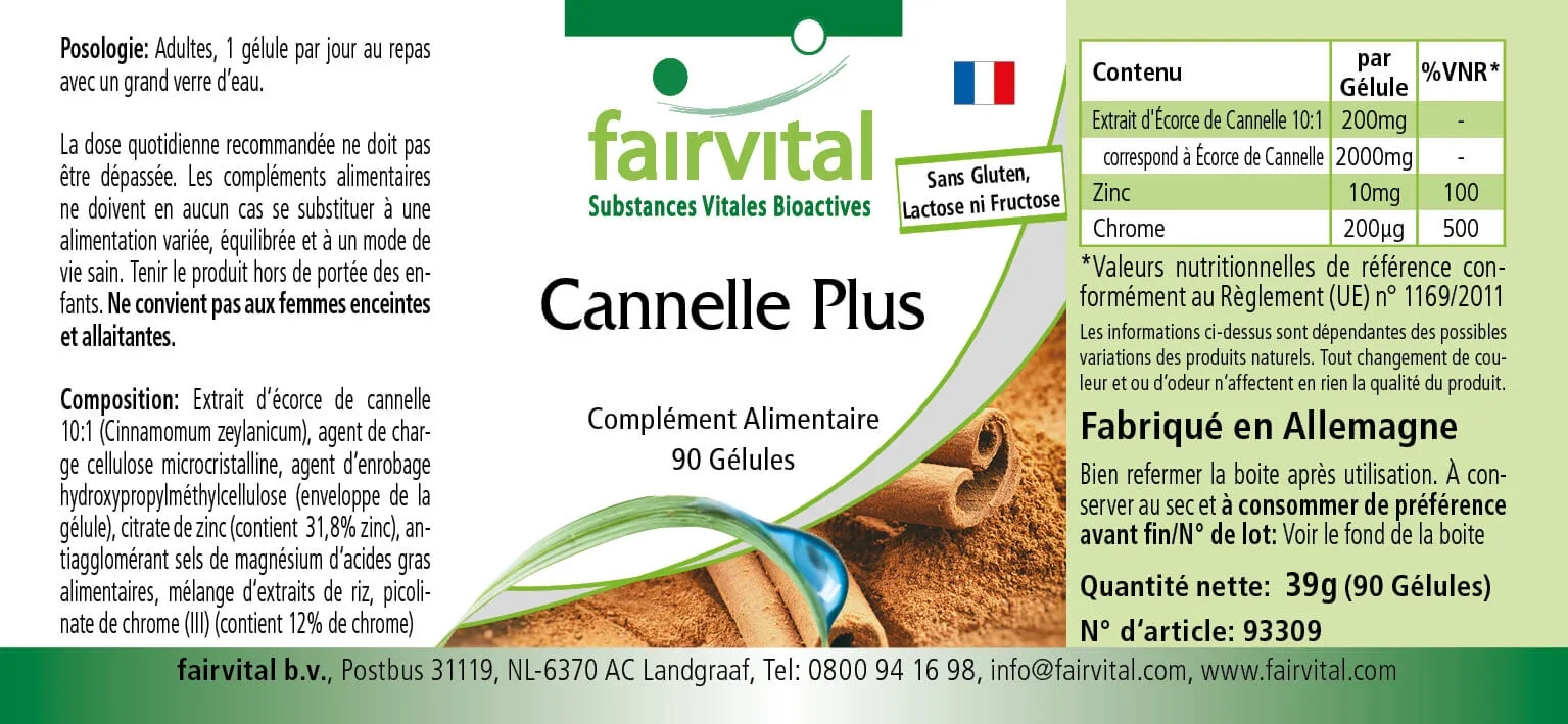 Cannella Plus – 90 capsule