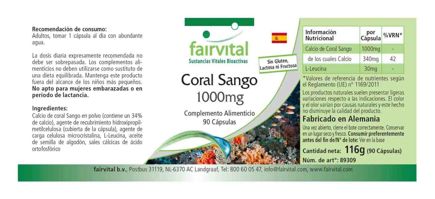 Corallo Sango – 100mg – 90 Capsule