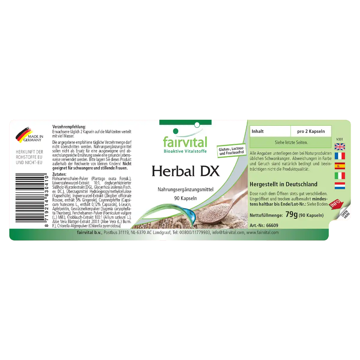 Herbal DX - 90 Cápsulas