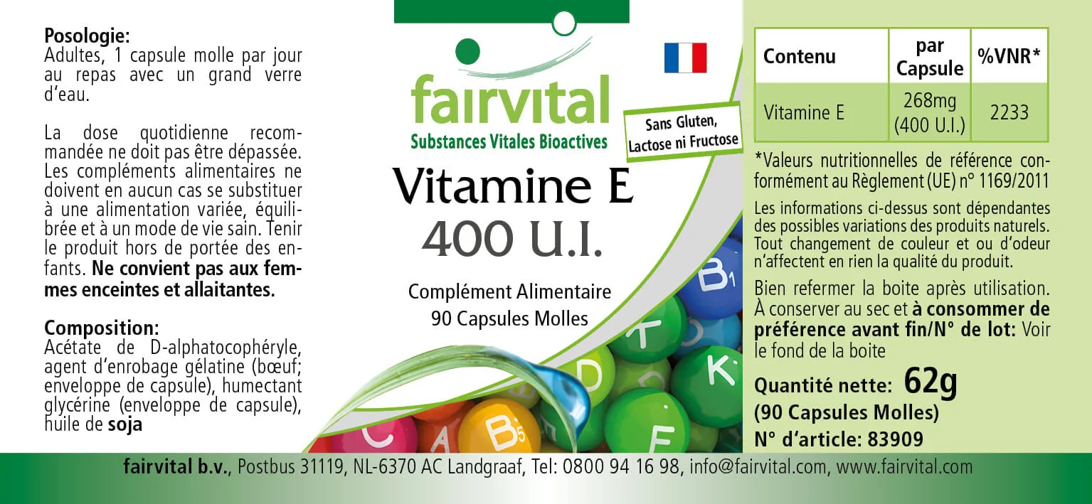 Vitamina E 400 U.I. - 90 Softgels