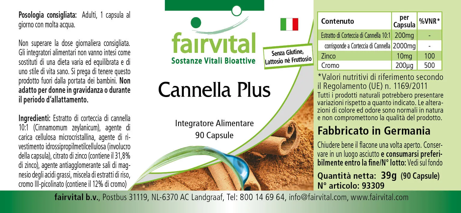 Cannelle Plus - 90 gélules - Sale- MHD 03/25