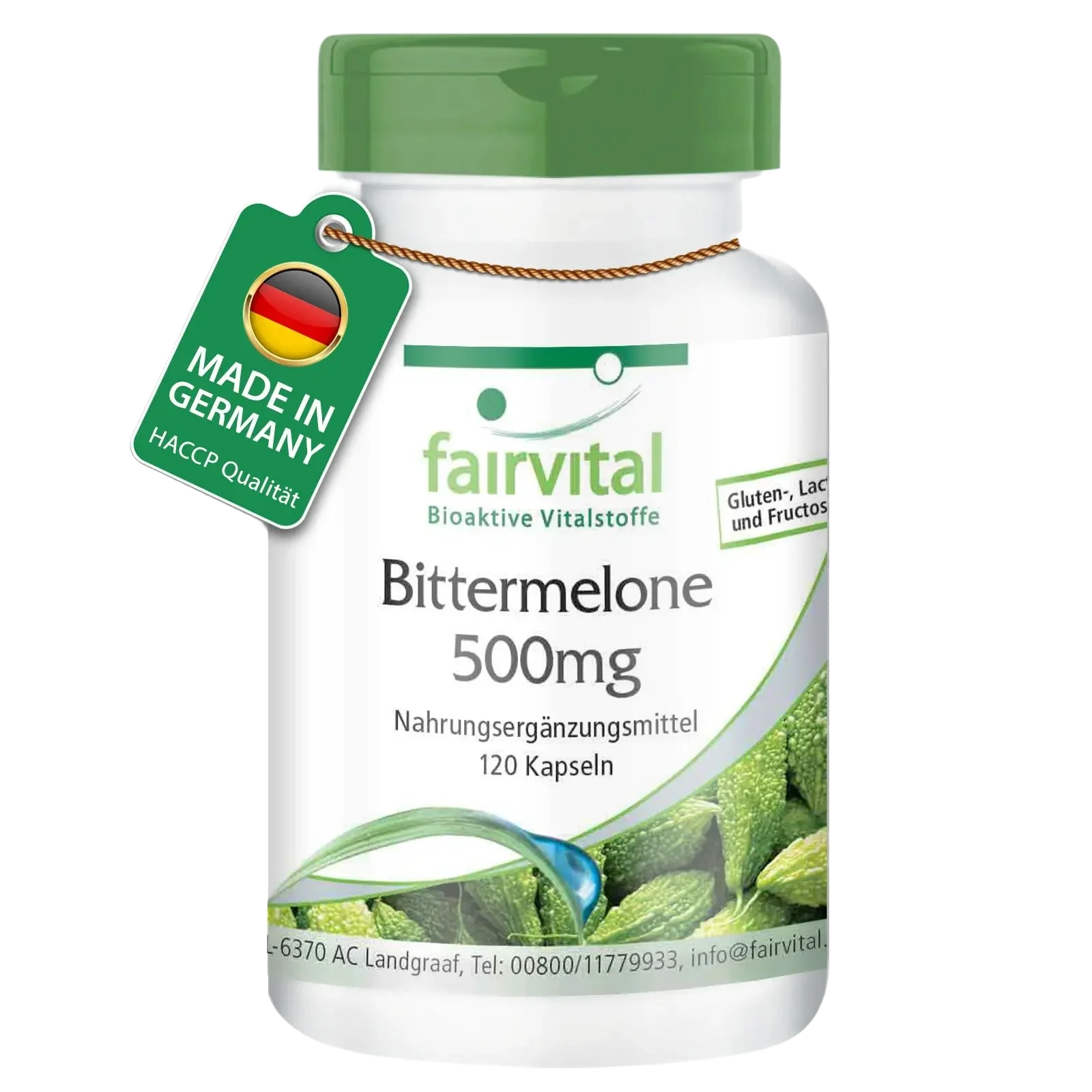 Bittermelone 500mg mit Chrom - 120 Kapseln - Sale - MHD 05/25