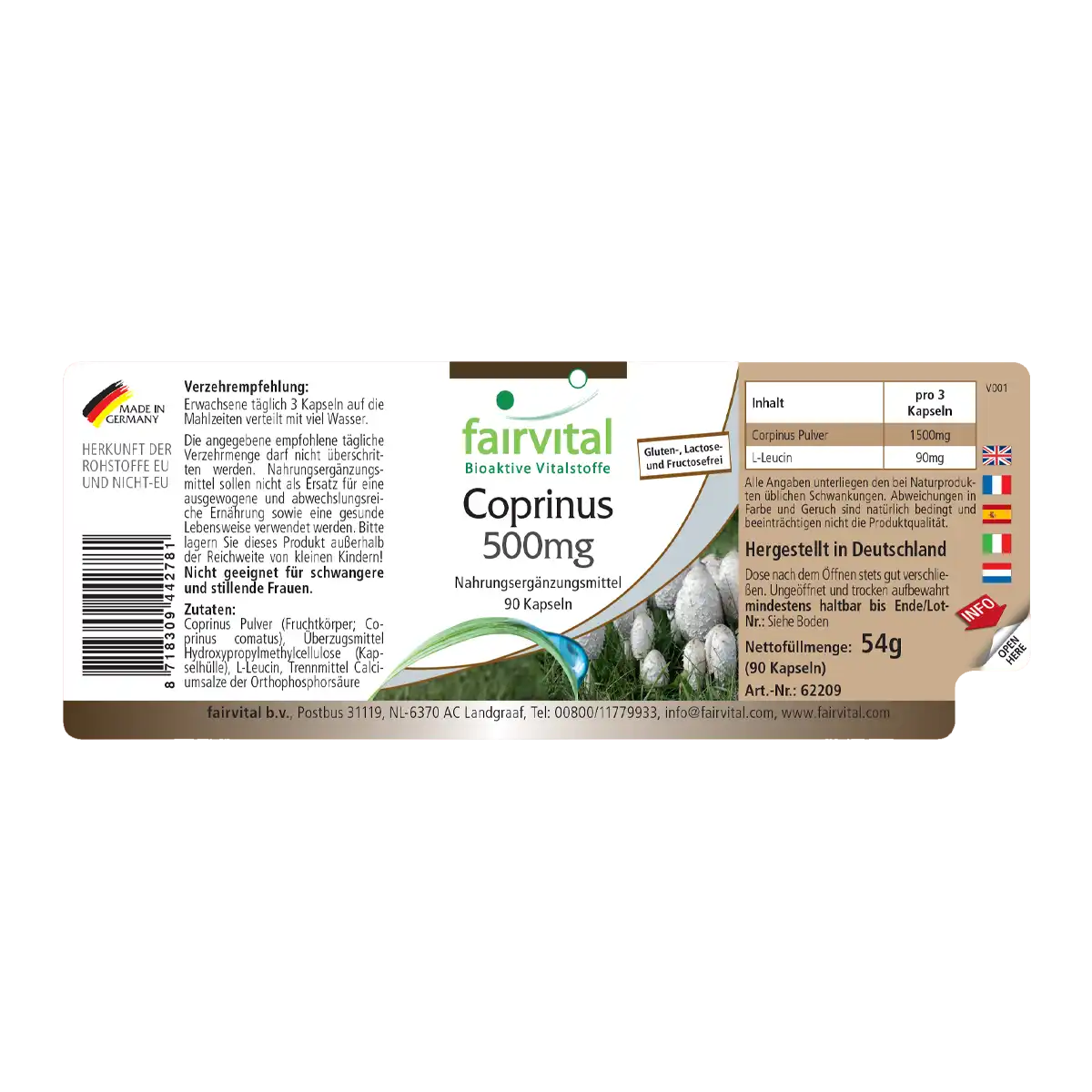 Coprinus 500mg